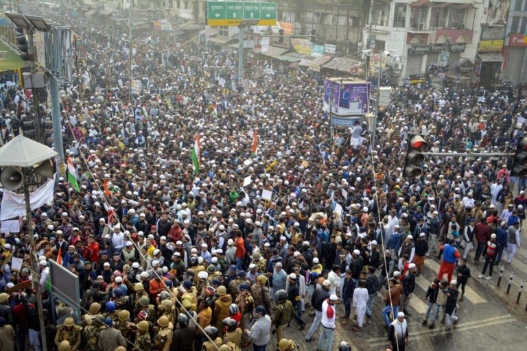 भारतदेशे नागरिकतासंशोधननियमस्य विरोधम्